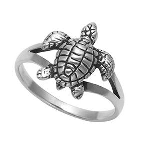 Sterling Silver Turtle Ring